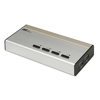 【中古】ラトックシステム マイコン自動小銃うつり変わり器 USB繋ぎ合わせるDVI/Audio相応う(4台用) REX-430UDA