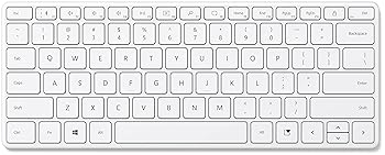 【中古】マイクロソフト デザイナー コンパクト キーボード 21Y-00049 : ワイヤレス 薄型 長寿命 バッテリー 3台接続可 Bluetooth ( グレイシア ) Window 20,640円