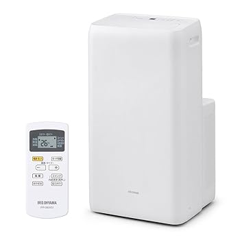 【中古】［非常に良い］工事不要! ! アイリスオーヤマ ポータブルクーラー 7～10畳 冷風 除湿 送風 換気 キャスター付き 冷専 IPA-2823G ホワイト