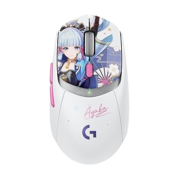 【中古】Logicool G 原神 神里綾華 特別モデル ゲーミングマウス G309 LIGHTSPEED ワイヤレス マウス G309WL-GE-AYA 軽量 LIGHTFORCE ハイブリッドスイッ