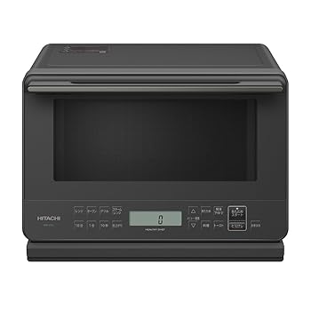 【中古】日立 過熱水蒸気 オーブンレンジ ヘルシーシェフ 27L MRO-S7CA H チャコールグレー 重量センサー 250℃1段式ワイドオーブン