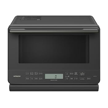 【中古】日立 過熱水蒸気 オーブンレンジ ヘルシーシェフ 27L MRO-S7D H チャコールグレー 重量センサー 250℃1段式ワイドオーブン