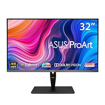 【中古】ASUS 32インチ クリエイター向けモニター ProArt PA32UCX-P(3年間無輝点交換保証/IPS/4KHDR 1200 nits/直下型ミニLED 1152ゾーン/Color Accuracy