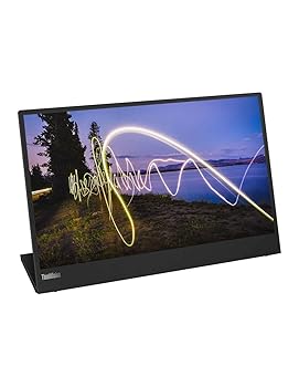 【中古】Lenovo ThinkVision M15 15インチ FHD モバイルモニター、ブラック。