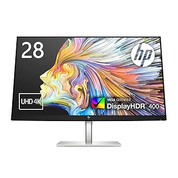【中古】HP モニター U28 28インチ 4K HDR 超薄型 非光沢IPSパネル USB-C接続 (型番:1Z979AA-AAAA)