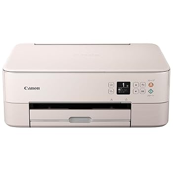 【中古】キヤノン Canon 印刷機 A4インクジェット結びあわせる機 PIXUS TS5430 サクラ色 2021年青写真 テレ細工物向け 4色・原則として型・相応うインキBC-360/361シリ