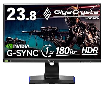 【中古】I-O DATA アイ・オー・データ 180Hz対応23.8型G-SYNC Compatible認定ゲーミングモニター「GigaCrysta」LCD-GD241JD