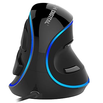 【中古】J-Tech Digital 二十日鼠 エルゴノミクスマウス 縦型二十日鼠,合わせる能力のあるな感じやすさ（600/1000/1600 DPI）