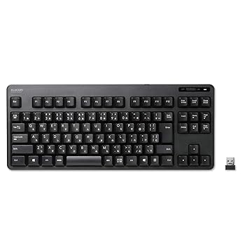 【中古】エレコム 無線キーボード メンブレン式 コンパクトサイズ ブラック TK-FDM105TBK 4,494円