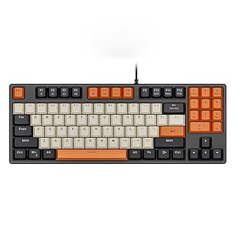 【中古】Havit 89キー ゲーミングキーボード 赤軸 メカニカル キーボード 有線 PBTキーキャップ US Layout KB487L-US｜スカーレット2021 17,664円