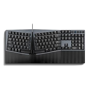 【中古】Perixx Px Ergo Mech エルゴノミクスキーボード メカニカル フルサイズ ロープロファイル 有線接続 USB Windows/Mac OS Xと互換性あり ブラック|スカーレット2021