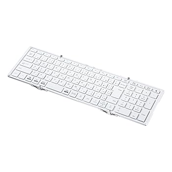【中古】サンワサプライ(Sanwa Supply) Bluetooth折りたたみ盛りだくさん鍵盤(白いこと) SKB-BT35W