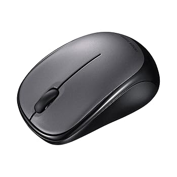 【中古】サンワサプライ 静音BluetoothブルーLEDマウス（ダークシルバー） MA-BBS311DS
