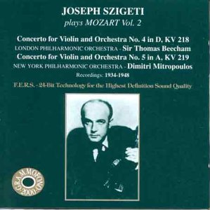 【中古】Joseph Szigeti Plays Mozart 2｜スカーレット2021