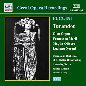 【中古】Puccini: Turandot