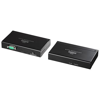 【中古】サンワサプライ KVMエクステンダー(USB用 セットモデル) VGA-EXKVMU｜スカーレット2021