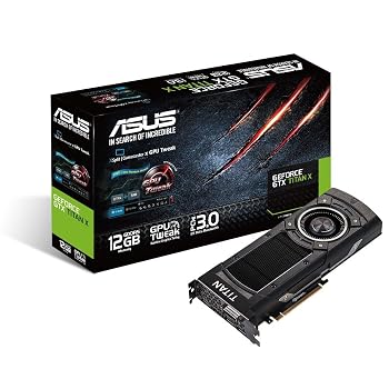 【中古】ASUSTek NVIDIA GeForce GTX TITAN X搭載ビデオカード GTXTITANX-12GD5｜スカーレット2021