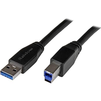 【中古】StarTech.com USB 3.0 アクティブリピーターケーブル USB A(オス) - USB B(オス) 10m USB 3.1 Gen 1 (5 Gbps) USB3SAB10M|スカーレット2021