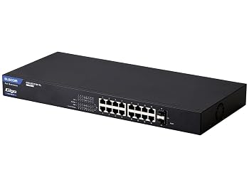 【中古】エレコム LANハブ WEBスマート PoE 16P EHB-SG2C16F-PL|スカーレット2021