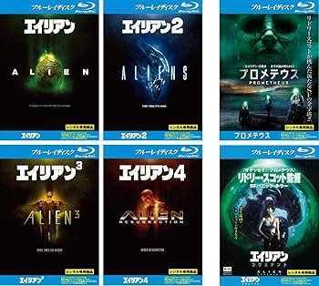 【中古】エイリアン 1、2、3、4、プロメテウス、コヴェナント ブルーレイディスク [レンタル落ち] 全6巻セット [マーケットプレイスDVDセット商品]｜スカーレット2021
