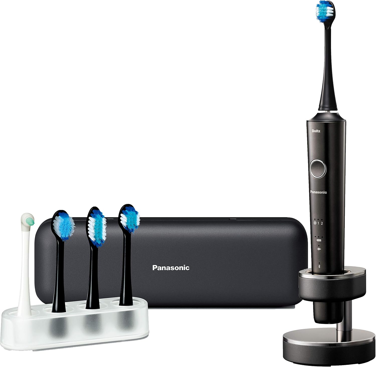 【中古】［人並み外れたに好いたらしい］パナソニック 電動歯刷子 ドルツ Bluetooth積み上げる 黒 EW-DT51-K