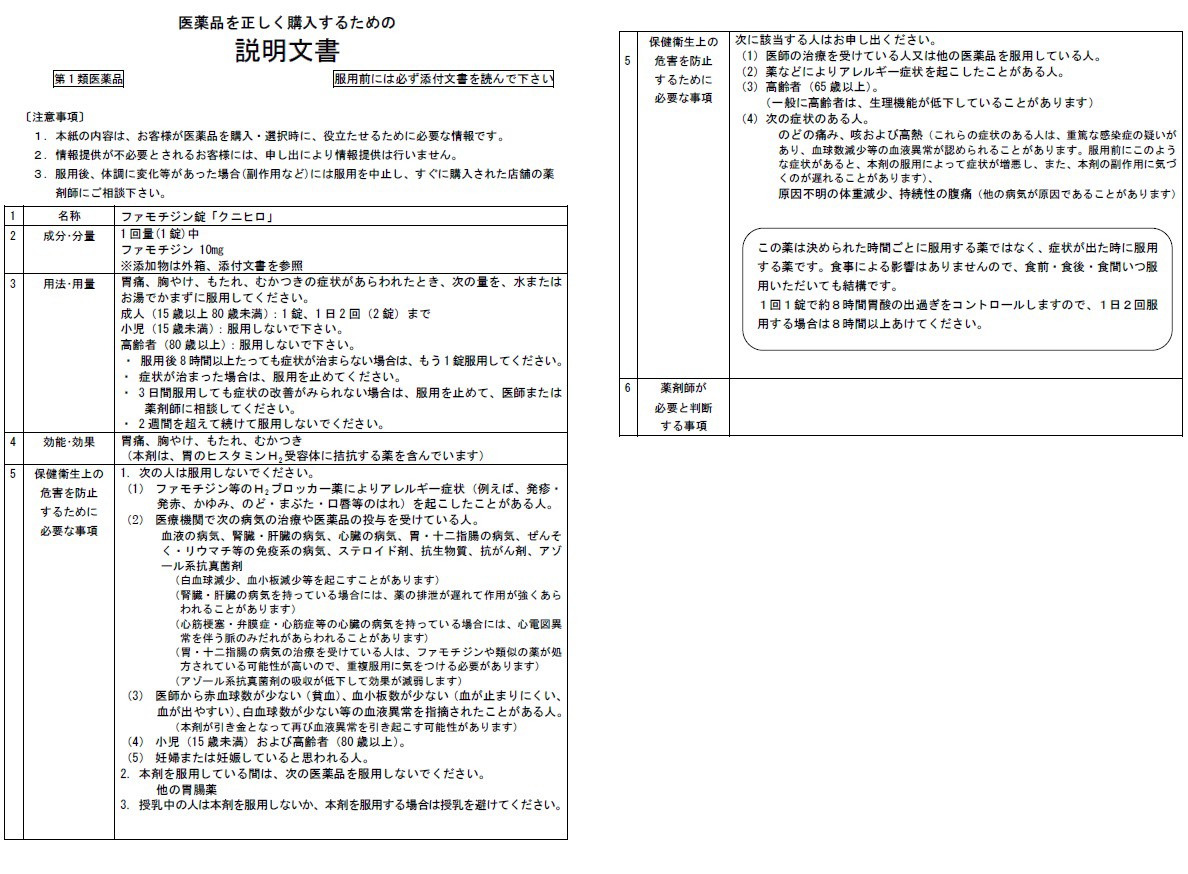 楽天市場 第1類医薬品 ファモチジン錠 12錠 錠剤 H2ブロッカー 胃腸薬 胃痛 胸やけ もたれ むかつきに 大将もビックリ ｓｃｂ