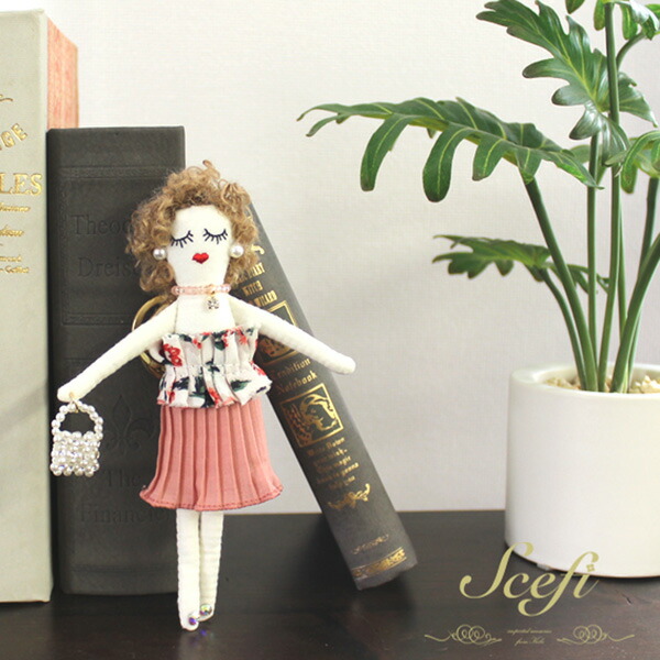 楽天市場】送料無料 ドールチャーム バッグチャーム 人形 女の子