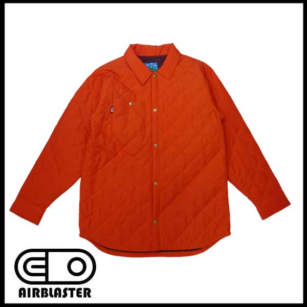 AIR BLASTER QUILTED SHIRT JACKET\u003cbr /\u003e【エアーブラスター国内定め事品】【MENS】【貨物輸送無料】運動競技・アウトドア ウインタースポーツ スノーボード メンズ御召しもの 上衣