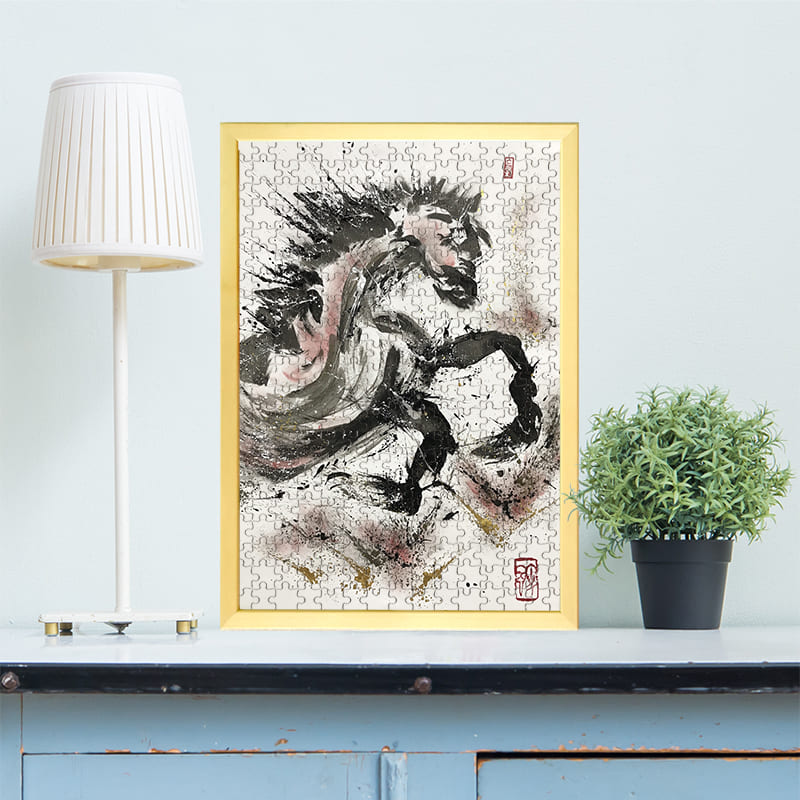 楽天市場】1000ピースジグソーパズル 富士駿馬（小笠原ゑつこ