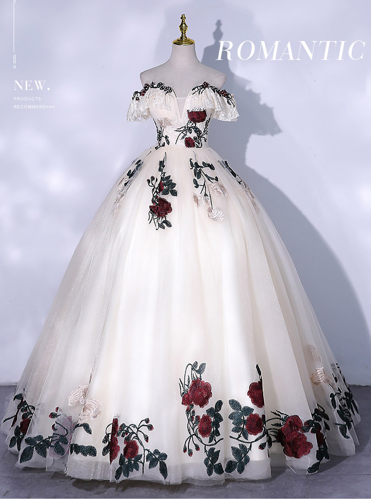 話題の人気 ウエディングドレス 結婚式 可愛い 花嫁 プリンセスライン