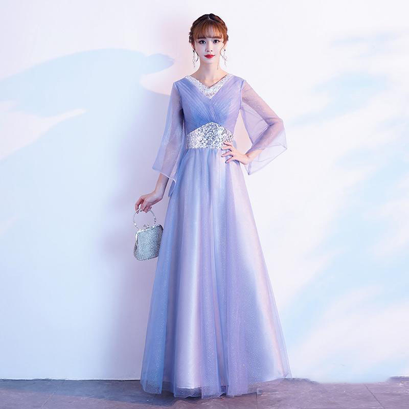 楽天市場】カラードレス ファスナー グレー パーティードレス ロング