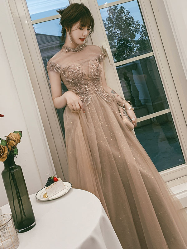 上品おしゃれ半袖ロングドレス結婚式パーティー 楽天市場】【9990円 28日13時までクーポン利用で】パーティー