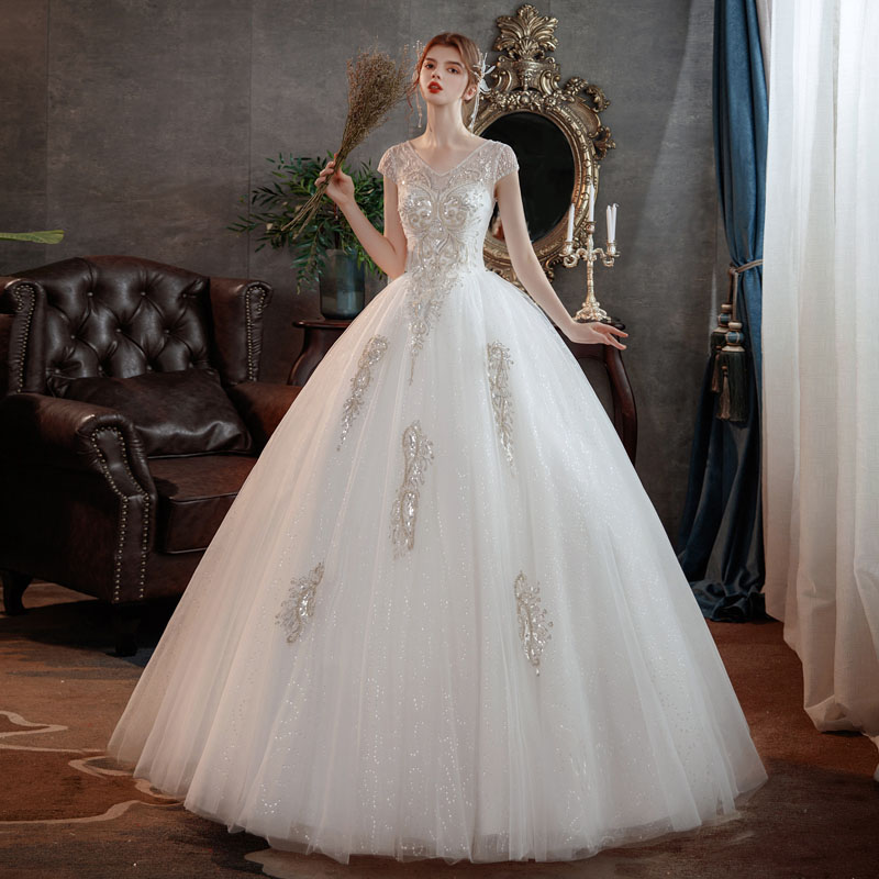 ウェディングドレス 花嫁二次会 Wedding Dress カット ウエディングドレス ブライダルドレス 刺繍 花嫁ドレス ロングドレス 海外挙式 ロングドレス ウエディングドレス プリンセスブライダルドレス 編み上げ Printholo Com