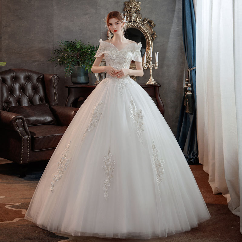 セットアップ ウエディングドレス Wedding 花嫁二次会 オフショルダー ウエディングドレス ウェディングドレス Dress プリンセスブライダル ドレス 優雅 森系 ロングドレス ブライダルドレス海外挙式 ロングドレス 花嫁ドレス 刺繍 ウエディングドレス Dgb Gov Bf