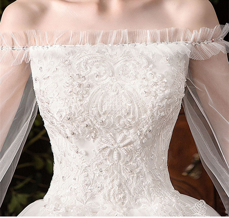 ウエディング衣装 御目出度ドレス 成婚ドレスドレス オフショルダー ロングドレス Wedding Dress 縁結び ロング袂 ブライダルドレス 花嫁 二次集合 フォーマルドレス 外国で 撮る経費 正面撮り 世嗣ぎ撮り 編み上げ 比 刺繍 着痩せ Arcprimarycare Co Uk