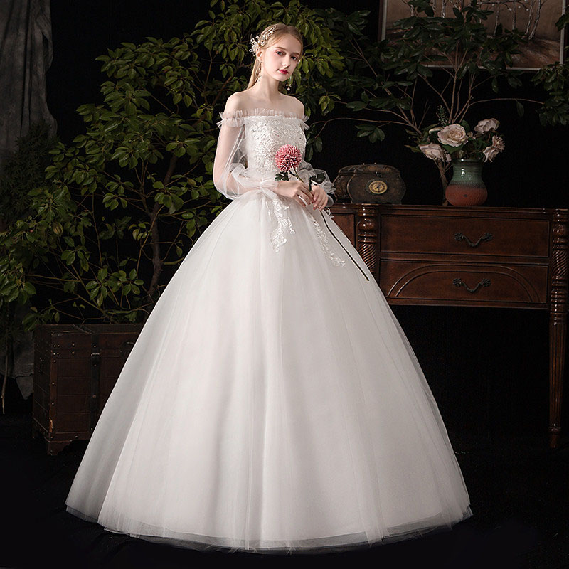 ウエディング衣装 御目出度ドレス 成婚ドレスドレス オフショルダー ロングドレス Wedding Dress 縁結び ロング袂 ブライダルドレス 花嫁 二次集合 フォーマルドレス 外国で 撮る経費 正面撮り 世嗣ぎ撮り 編み上げ 比 刺繍 着痩せ Arcprimarycare Co Uk