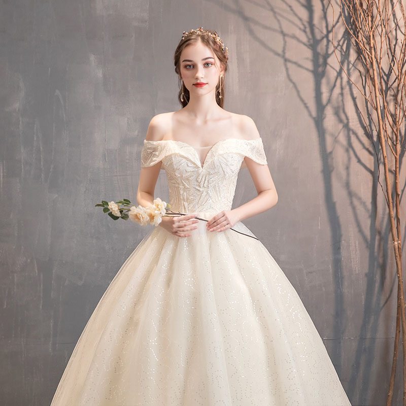 【新品未使用】ウェディングドレス ワンショルダー(現物写真あり) vestido216_5.jpg