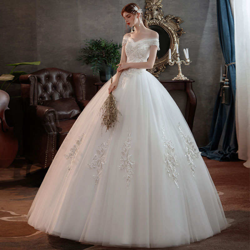 カラードレス オフショルダー ドレス 花嫁 披露宴 プリンセスライン 結婚式 前撮り 後撮り オフショルダー ロング 花嫁 Dress パーティードレス 二次会 海外挙式 ウェディングドレス ブライダル ウェディングドレス 二次会 ウエディングドレス 結婚式 Wedding 高級感 セミ