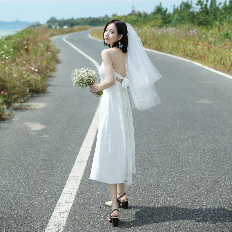 海外挙式 ウェディングドレス 結婚式 ブライダル 吊りスカート ワンピース 花嫁 前撮り ドレス ロングドレス 二次会 リゾートドレス レディース ワンピース サテンパーティードレス 上品 フォーマルドレス ビンテージ 成人式 ビーチフォト Cgco Org