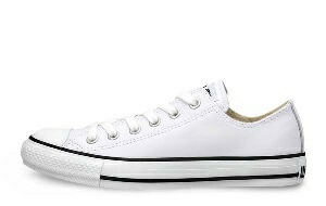 【期間限定セール】コンバース<br>レザー オールスターOX ホワイト 30・30.5<br>LEA  ALL STAR OX