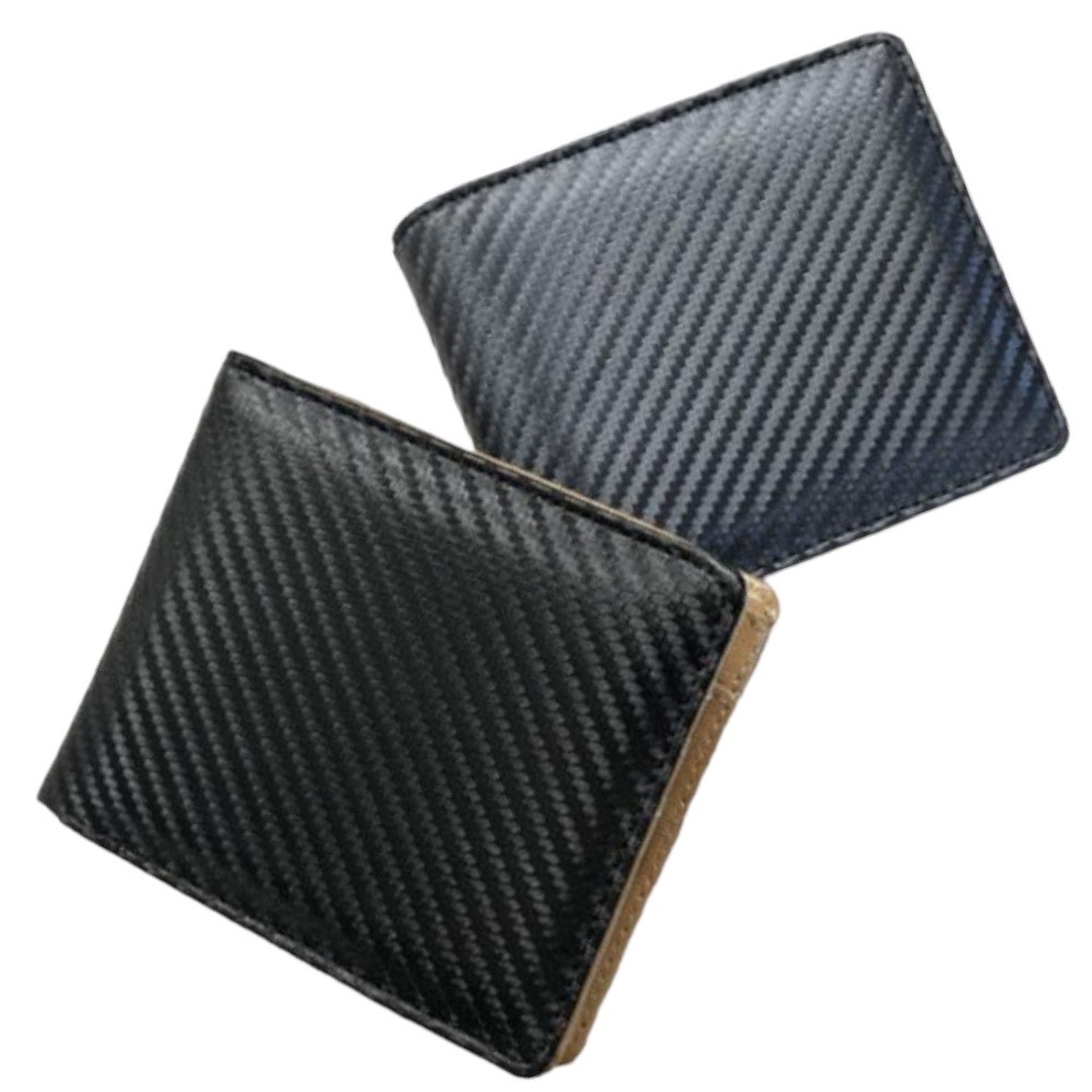 楽天市場】BEAMZSQUARE カーボンレザー×グレインレザー 折財布