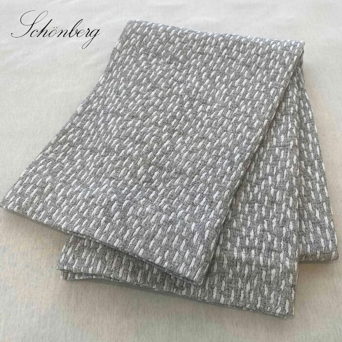 LOMBARDO ロンバルド タオルケット 140×200cm グレー コットンリネン 綿麻 混紡 シングル 大判 やわらかい サマーケット ブランケット 天然素材 通気性 吸湿性 洗える 清潔 涼しいケット 冷房対策 シェーンベルグ 高級寝具|シェーンベルグ マルジュ