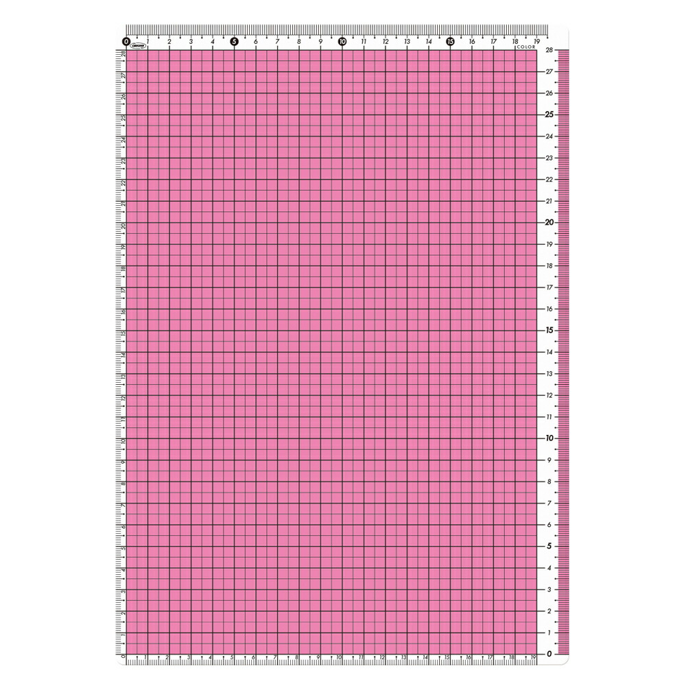 カラー方眼下敷 A4 ピンク 学校 シンプル 職場 硬質 したじき 共栄プラスチック ORIONS オリオンズ 高価値セリー