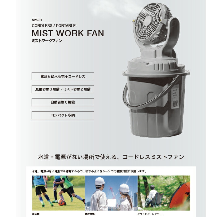 楽天市場】昭和商会 SHOWA ミストワークファン N25-01 小型