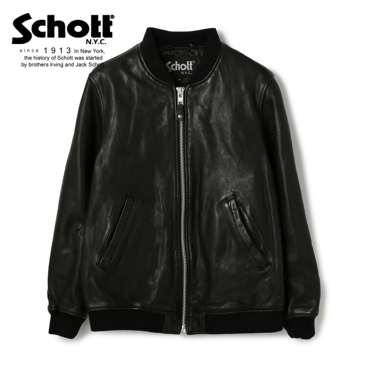 楽天市場 Schott ショット 公式通販 Leather Jacket Bowery レザージャケット バワリー Ma 1 Schott