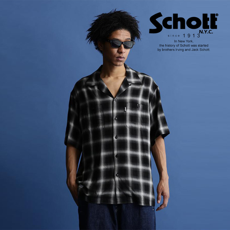 楽天市場】☆SALE |Schott/ショット公式通販|KASURI PLAID L/S SHIRT