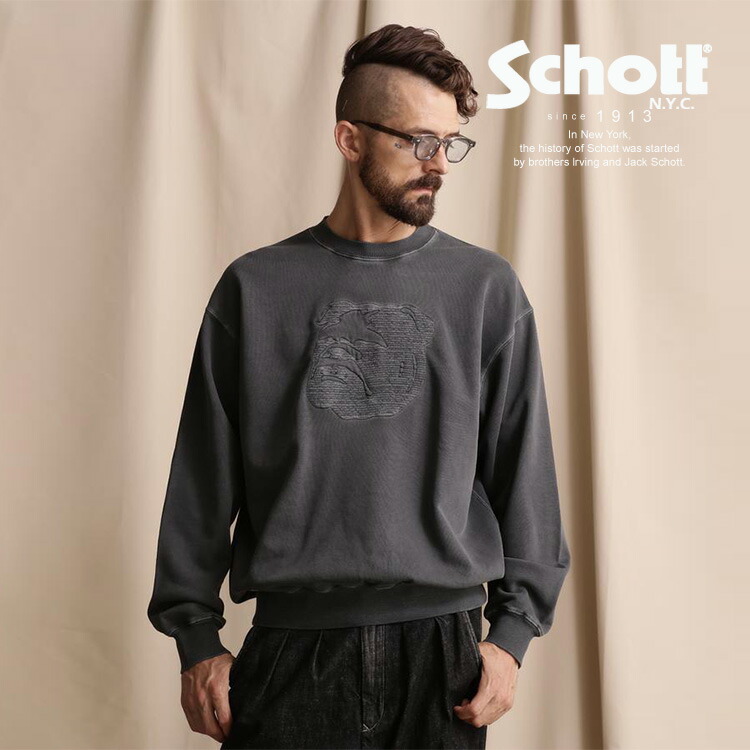 楽天市場】☆SALE |Schott/ショット 公式通販|PIGMENT O/D CREW SWEAT