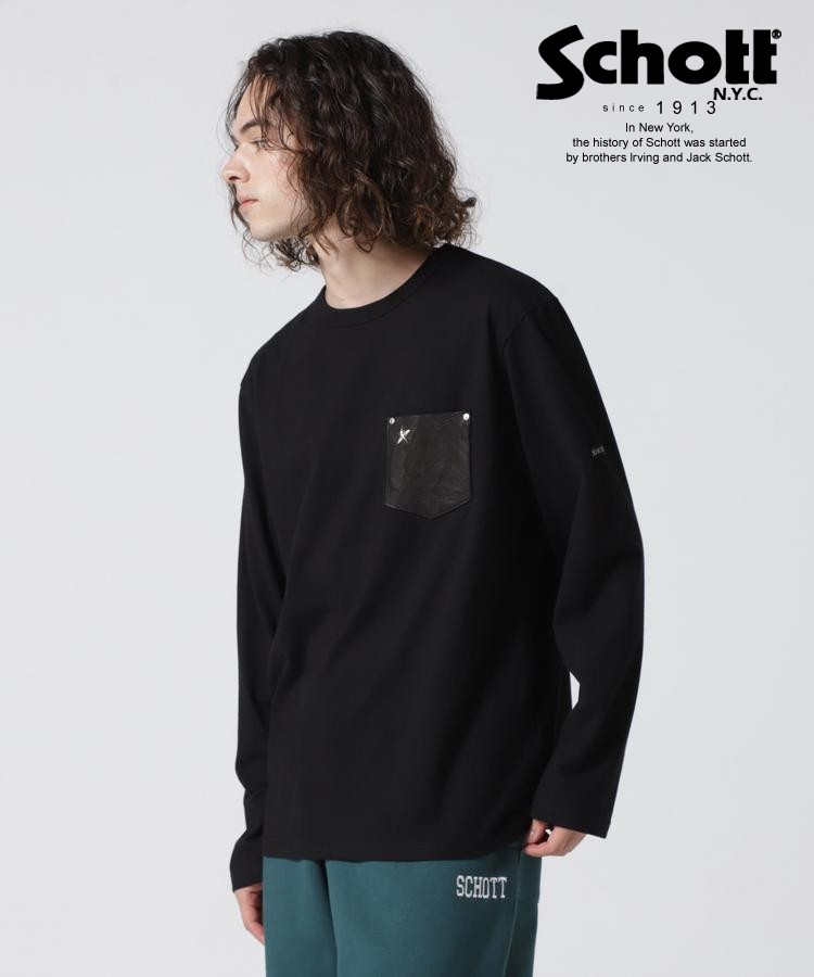 楽天市場】Schott/ショット 公式通販 | LS HONEYCOMB HENLEYNECK T