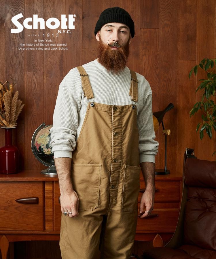 楽天市場】ショット TC OVERALL PANTS/オーバーオール 【schott