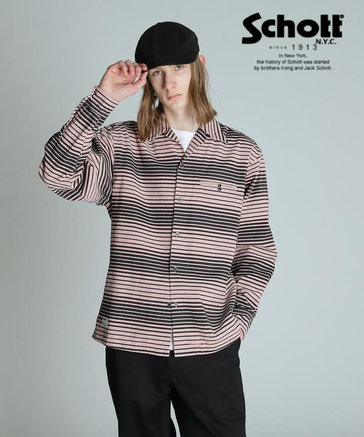 ★SALE|Schott/打つこと 堅苦しさ通信販売 | CORDUROY LS SHIRT/コール天 ティーシャツ※大売り出し品につき取り替えっこ返品不可